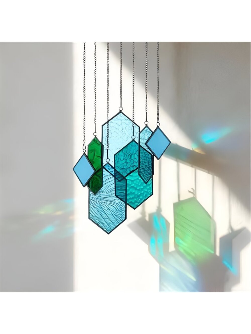 Stained Glass,Window Decor,Stained Glass Suncatchers Window Hanging
